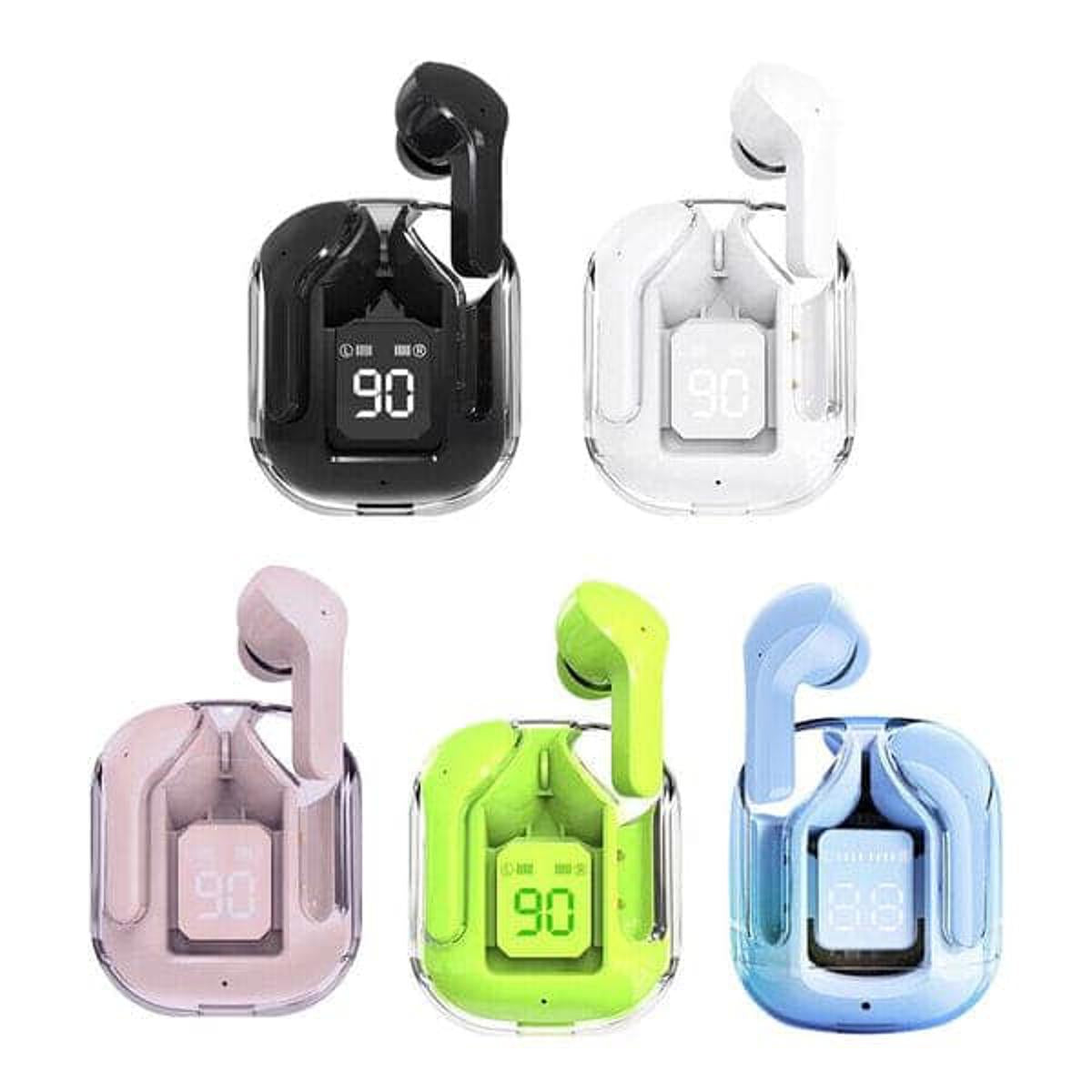 Air 31 Wireless TWS Transparent LED Digital Display Earbuds