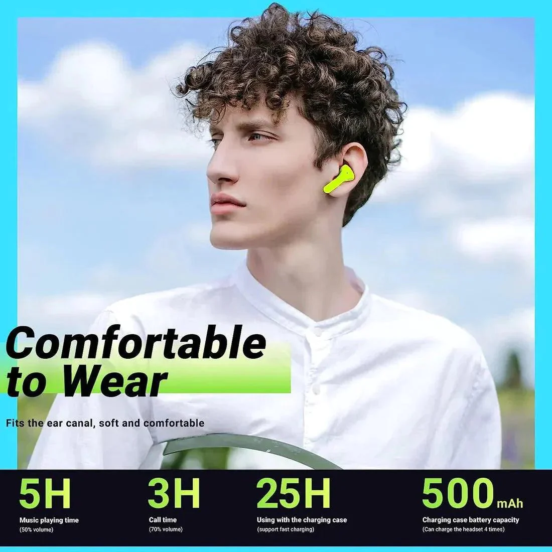 Air 31 Wireless TWS Transparent LED Digital Display Earbuds